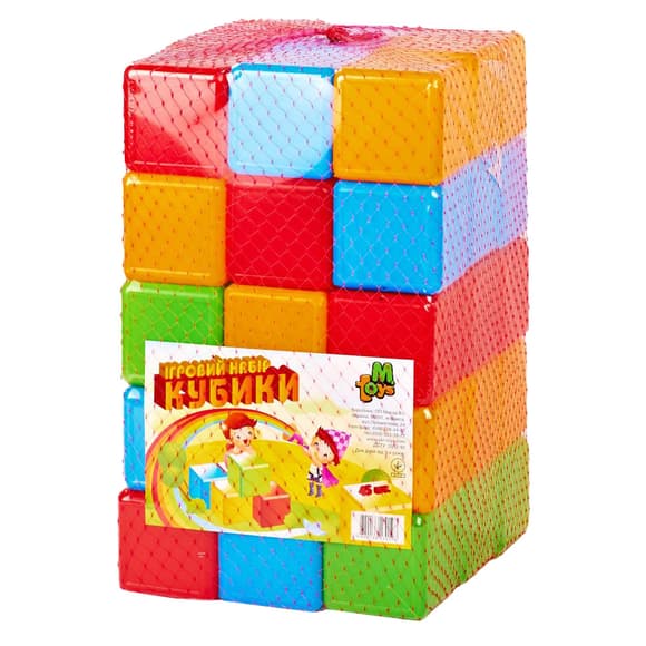 Ігровий набір кольорових кубиків 09065, 45 шт