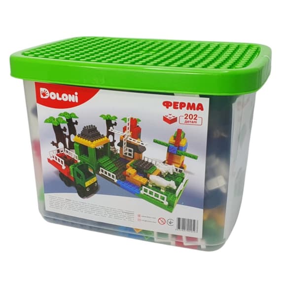 Дитячий конструктор "Весела ферма" 013888/06, 202 деталі