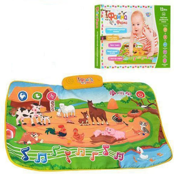 Детский развивающий коврик Прекрасная ферма M 3455 на укр. языке