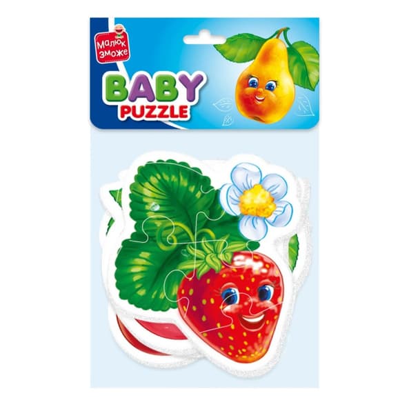 Дитячі бебі пазли "Фрукти" VT1106-77 укр. мовою