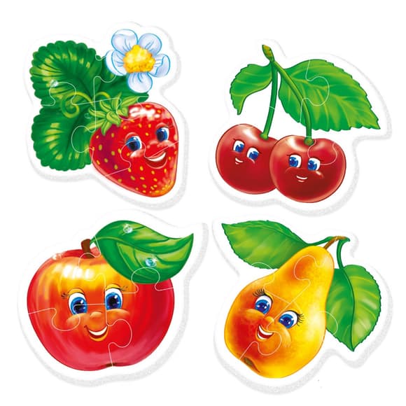 Дитячі бебі пазли "Фрукти" VT1106-77 укр. мовою