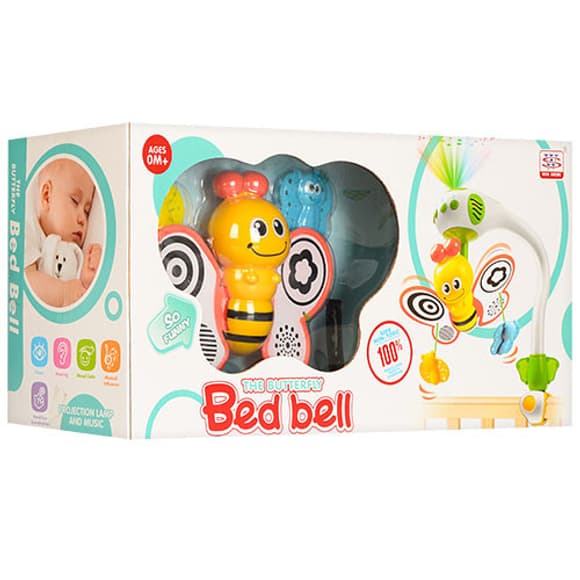 Дитяча карусель з підвісками на ліжечко WS6805 з проектором неба