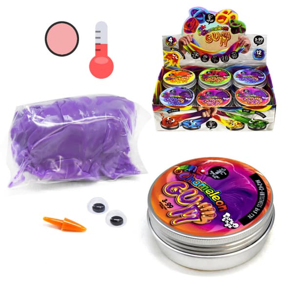 Жуйка для рук "Chameleon Gum" GUM-01-01UС в металевій коробочці 