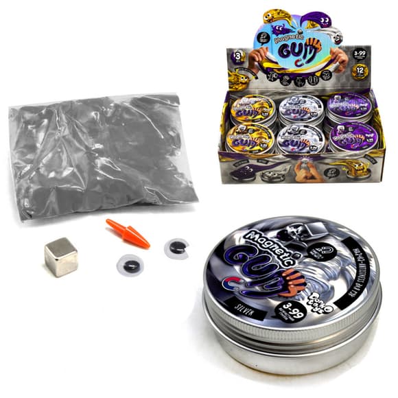 Жуйка для рук "Magnetic Gum" MgGUM-01 в металевій коробочці 