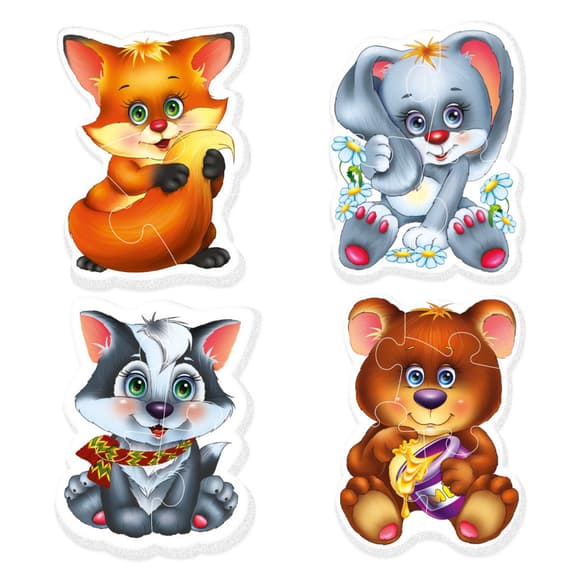 Дитячі бебі пазли "Лісові мешканці" VT1106-79 укр. мовою