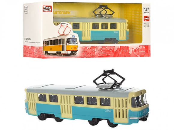 Іграшкова модель Трамвай PLAY SMART 6411 інерційний 