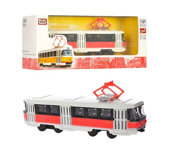 Іграшкова модель Трамвай PLAY SMART 6411 інерційний
