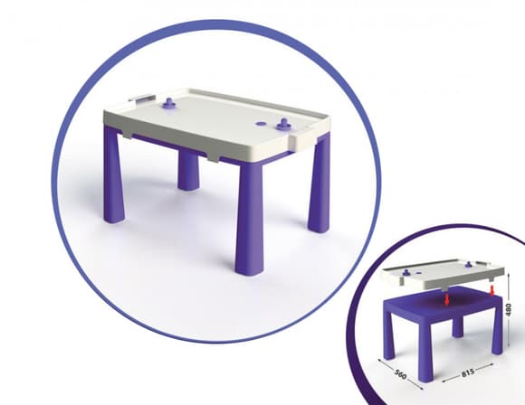 Дитячий ігро вий стіл з настільним хокеєм 04580/1/2/3/4/5, 2в1