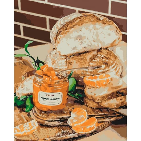 Картина за номерами. "Мандариновий присмак" KHO5572, 40х50 см