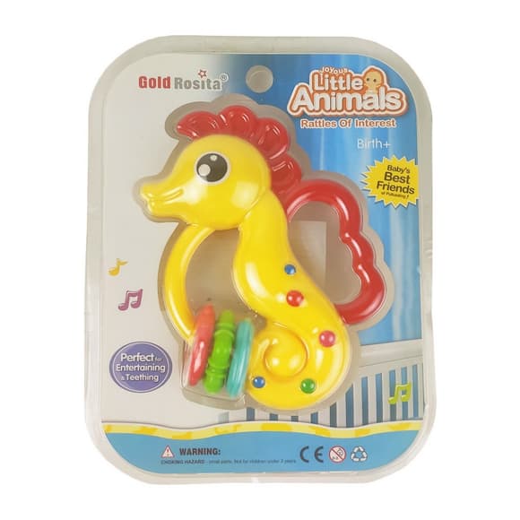 Детская погремушка-грызунок 8820-2 животные