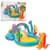 Детский надувной игровой центр "Планета динозавров" 57135 с горкой