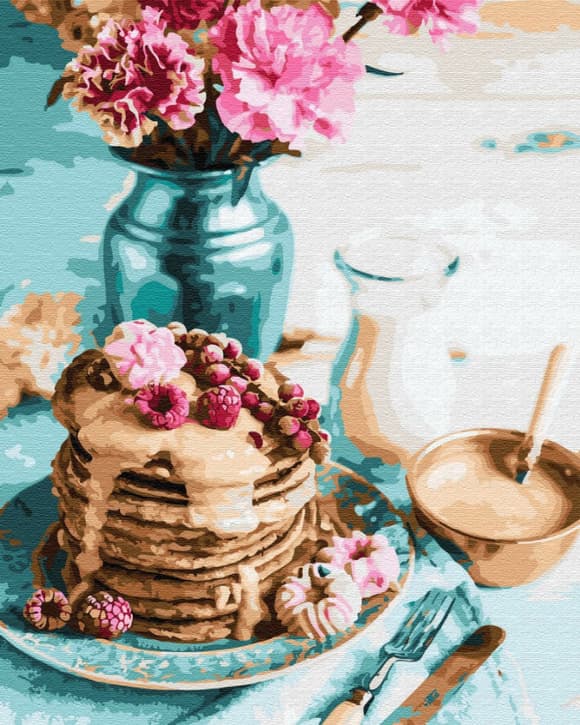 Картина по номерам. Brushme "Панкейки на завтрак" GX34848, 40х50 см                                           