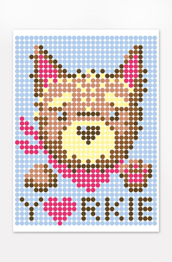 Карт ина за номерами стікерами в тубусі "Йорк", 1200 стікерів 1791 33х48 см