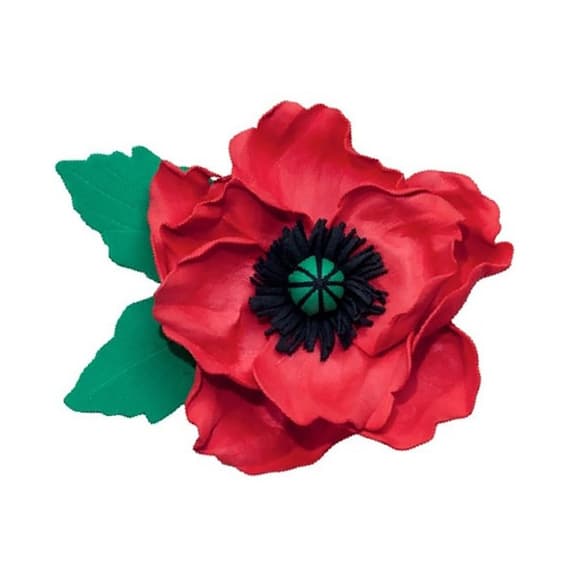 Набор для творчества "Заколка-брошка Мак" F-002 украшения из фоамирана                      