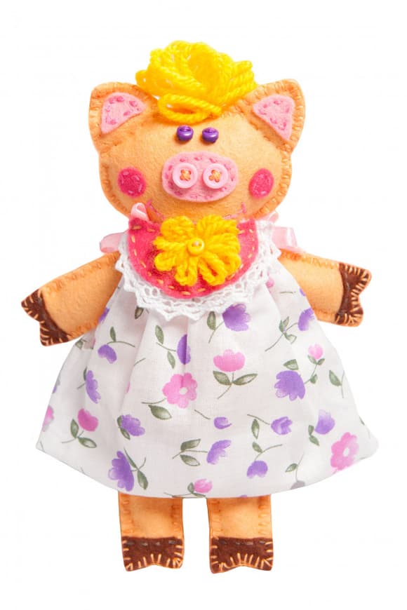 Дитячий набір для творчості "Хрюша" MI-004 шиття м'якої іграшки