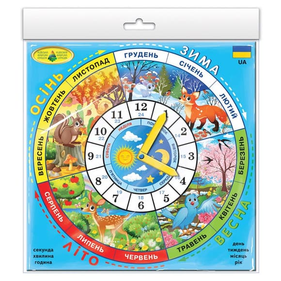 Детская настольная игра "Часики" 82784 на укр. языке