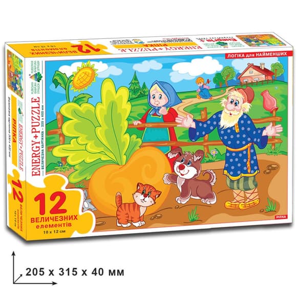 Де тские пазлы "Репка" 82074 на 12 деталей