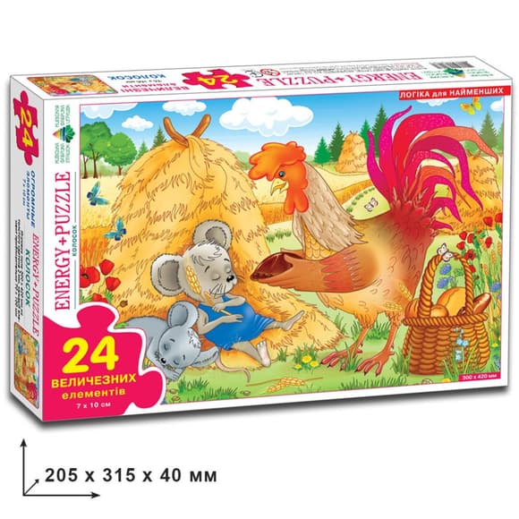 Детские пазлы "Колосок" 82081 на 24 элемента