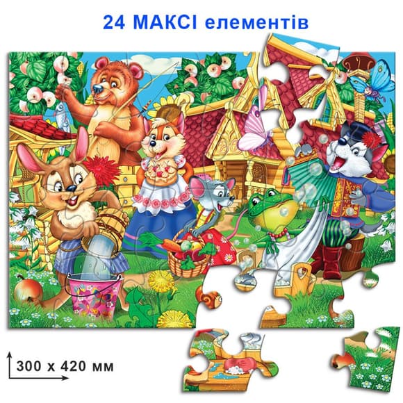 Детские пазлы "Теремок" 82104 на 24 элемента