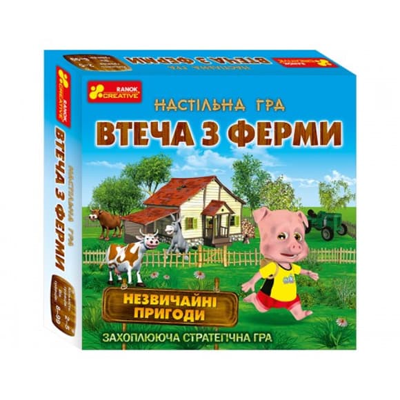 Дитяча настільна гра "Вте ча з ферми" 19120057 укр. мовою