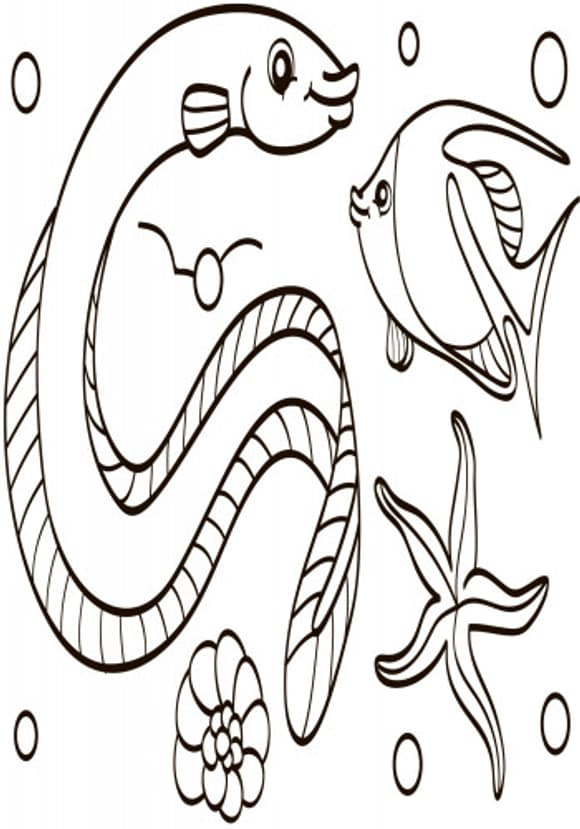 Дитяча водна розмальовка: Море 734010, 8 сторінок