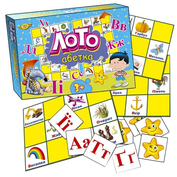 Дитяча розвиваюча гра "Л ото. Абетка" MKM0305 укр. мовою
