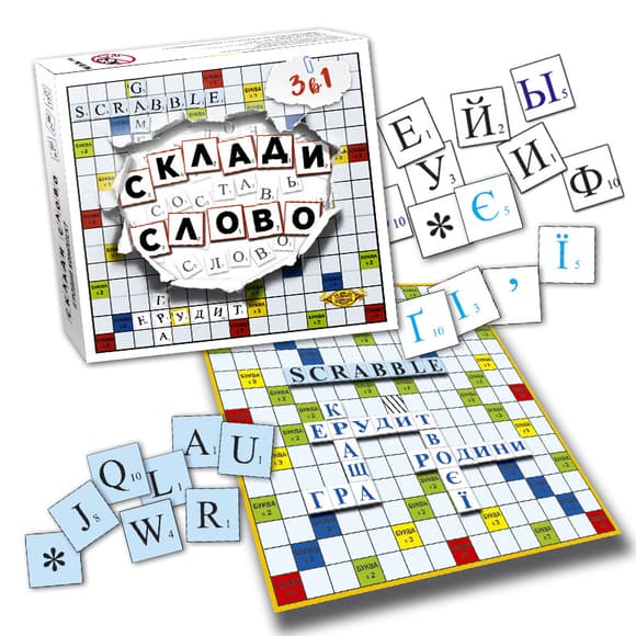 Настільна гра "Склади слово.  Ерудит (Scrabble)" MKM0316 від 4-х років