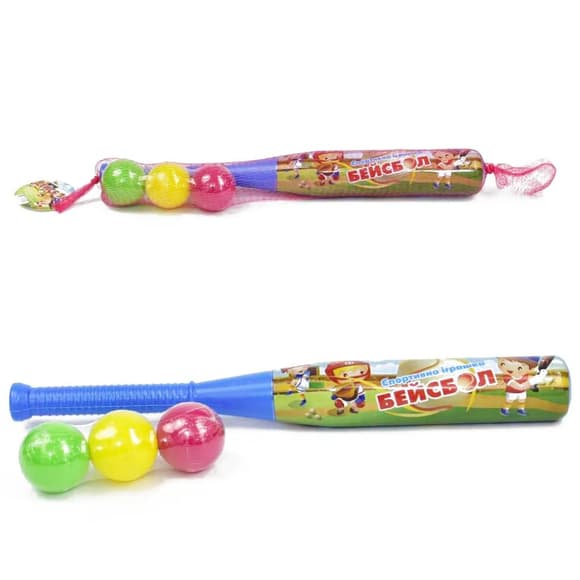 Дитячий ігровий набір для бейсболу 10130, 3 м'ячика і біта