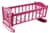 Кроватка для куклы Барби S0013 качалка 