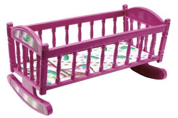 Ліжечко для ляльок Барбі S0013 ліжечко-качал ка 