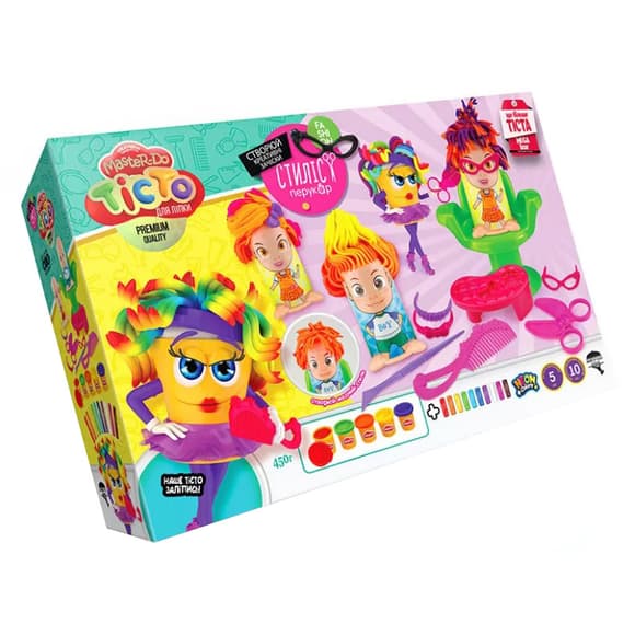 Набор для творчества "Тесто для лепки "Master Do" Стилист-парикмахер TMD-13-01U на укр. языке