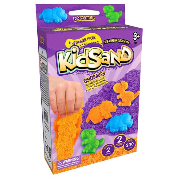 Кінетичний пісок KidSand KS-05-01U, 200 г в набо рі 