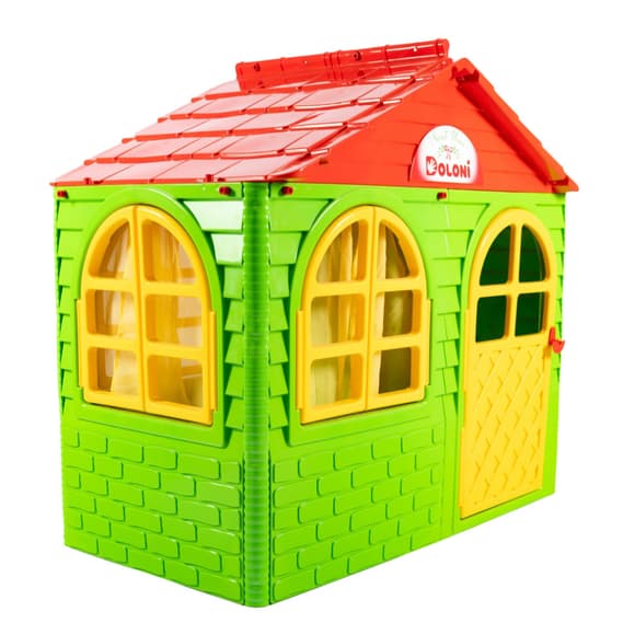 Дитячий ігровий Будиночок зі шторками 02550/13 пластиковий