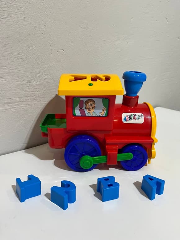 Дитячий сортер- паровоз "Сонечко" №1 1-015, 4 деталі