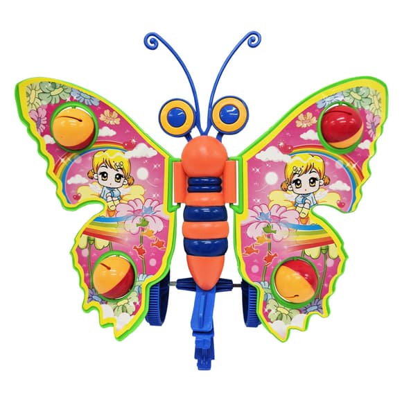 Детская каталка на палочке "Бабочка" 305 погремушка, машет крыльями