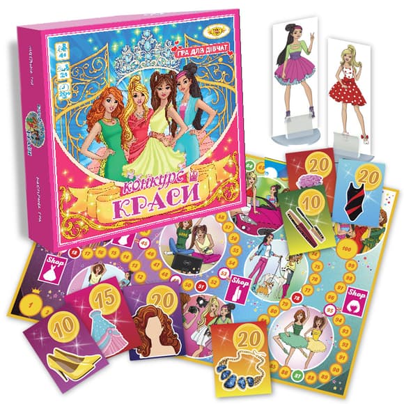 Н астольная игра "Конкурс красоты" MKB0107 правила игры на рус. и укр. языках