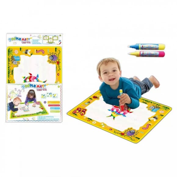 Дитячий килимок для малювання водою LT3943Yellow, ручка 2шт