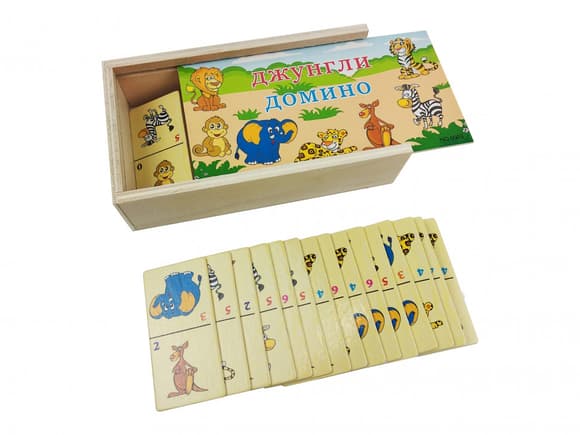 Дитяче доміно в пеналі MD 2482 дерев'яне 