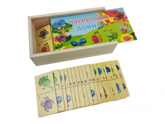 Дитяче доміно в пеналі MD 2482 дерев'яне 