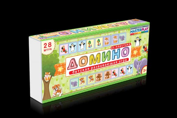 Детская игра домино "Зверюшки" 1-093 от 3-х лет
