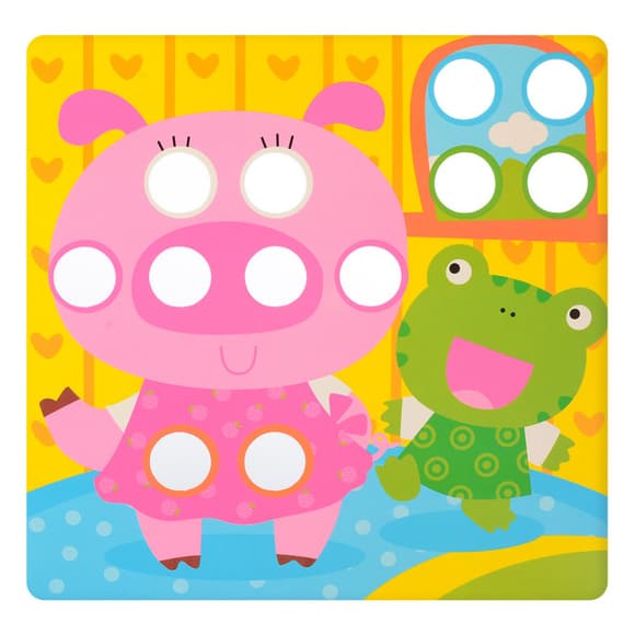 Дитяча мозаїка з вкладишами SK 0005, 46 фішок