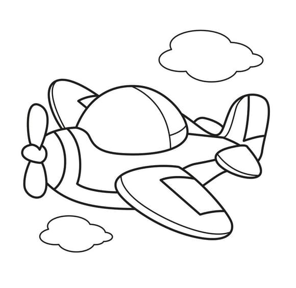 Дитяча розфарбовка для малюків "Літак" 403440, 8 сторінок