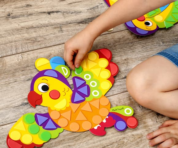 Набор для творчества "Мягкая фигурная мозаика. Пеликан" VT4511-02, 150 мягких наклеек 