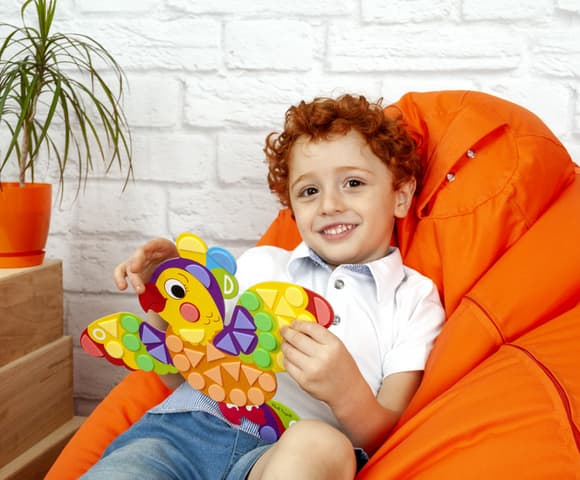 Набор для творчества "Мягкая фигурная мозаика. Пеликан" VT4511-02, 150 мягких наклеек 