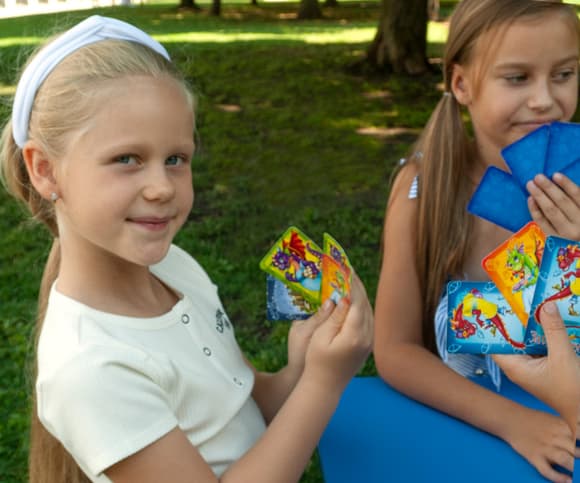 Детская настольная игра в мешочке "Спаси дракона" VT8077-11,  54 карточки