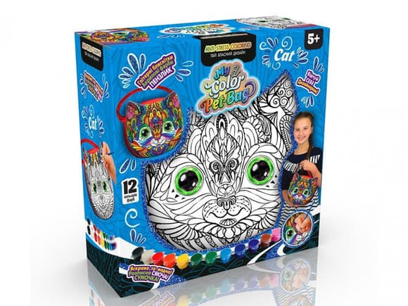 Дитяча сумка-розмальовка "My Color Pet-Bag" CPB-01-01U-2U-3U, 3 види 