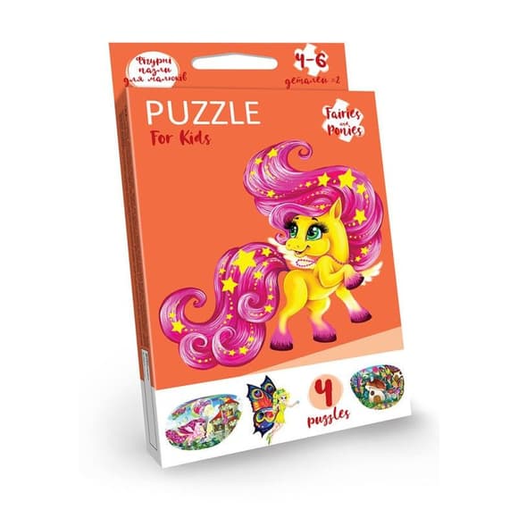 Детские развивающие пазлы "Puzzle For Kids" PFK-05-12, 2 картинки