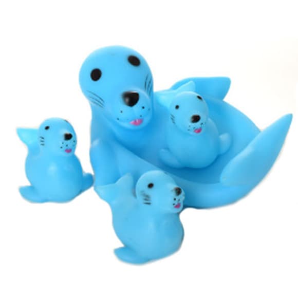 Іграшка для купання пищалка 522-3-4 в сітці 