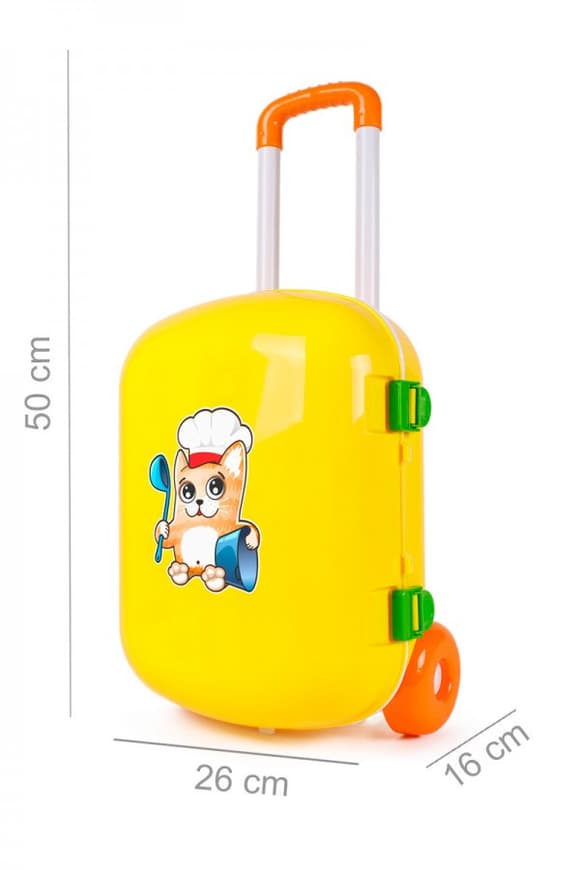 Іграшкова кухня з набором посуду 6078TXK у валізі