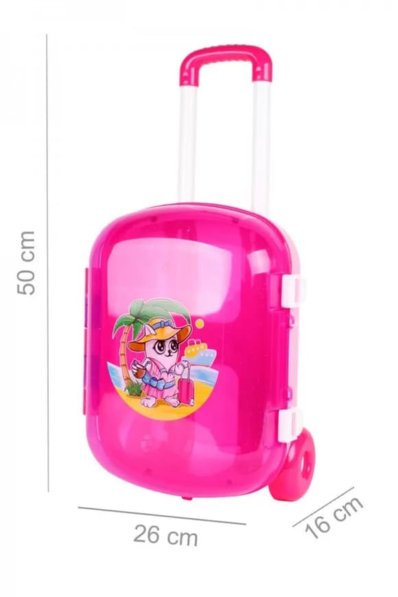 Іграшкова валіза для іграшок 7037TXK рожева